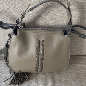 NWT grey All Saints crossbody bag